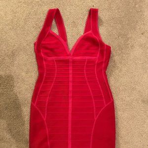 Pink Bodycon Herve Leger Dress